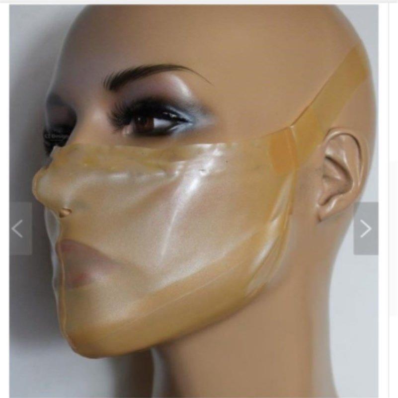 Masque à capuche en Latex Transparent 100%, masque à capuche d'halloween, masque en caoutchouc, Costumes props348u