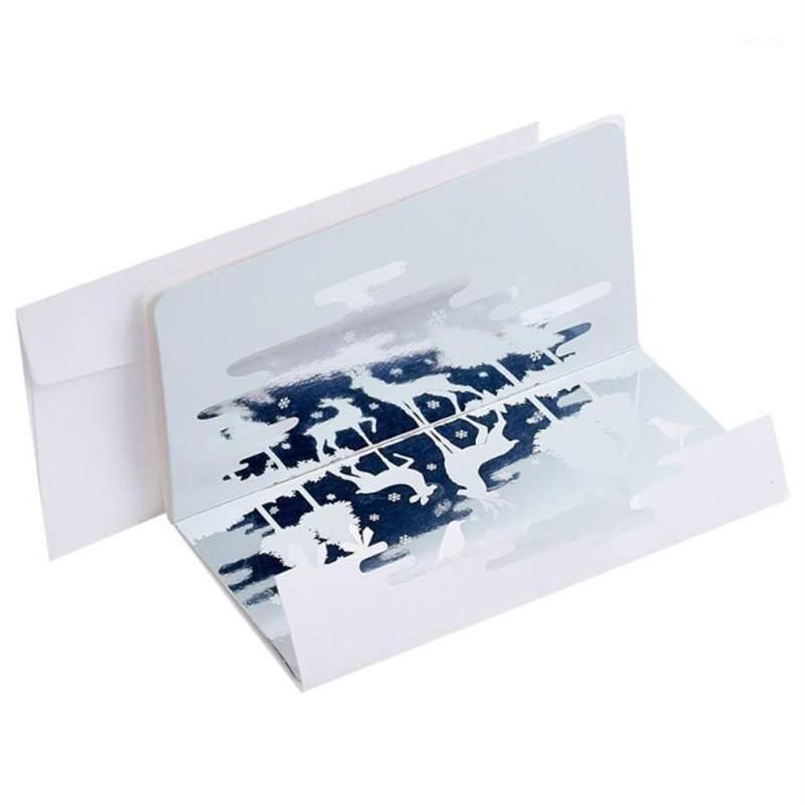 Nouvel anniversaire miroir carte de voeux cartes de Noël avec enveloppe fête invitations de mariage cartes Invitaciones De Boda1214C