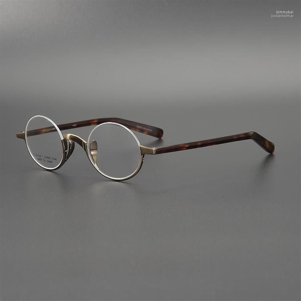 Mode solglasögon ramar japansk samling av John Lennons samma lilla runda ram Republic China Retro Glasses KIMM22314Y