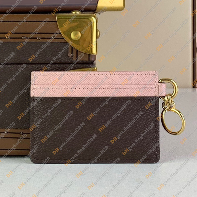 Ladies Fashion Casual Designer Luxury CHARMS Card Holder Wallet Purse Key Pouch Coin Purse TOP Mirror Quality M82739 M82132 Business