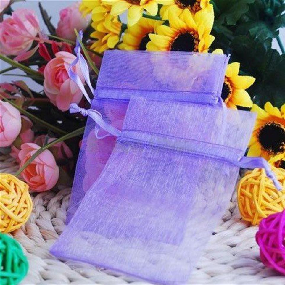 Sacs cadeaux en Organza 7x9 cm, 600 pièces, pour cadeaux de mariage, fête de noël, mélanger les couleurs ou choisir la couleur 246U