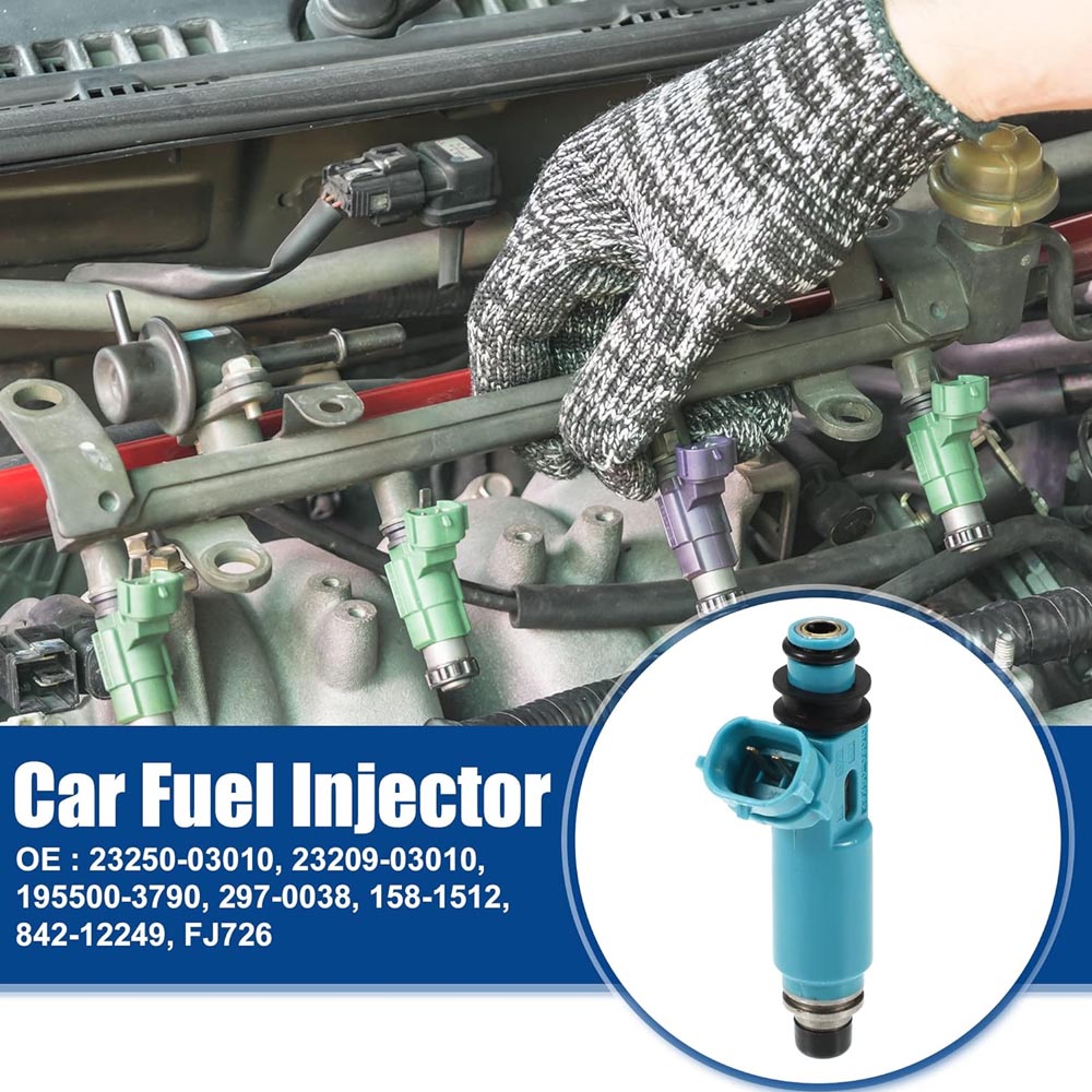 Toyota Camry 2.2L 1999-2001 23209-03010 용 Acropix Car Fuel Injector Nozzle 교체-4 파란색 팩