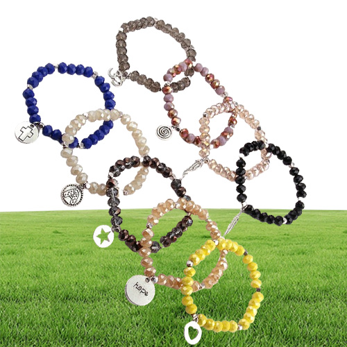 Novos pulseiras de energia de design feito belo vidro de charme de metal de vidro Brange Jewelry Gifts3743166