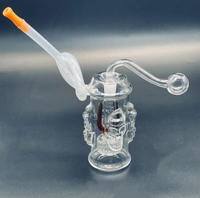 3,93 pouces Petits Mini Dab Rigs Bong Tuyaux d'eau Bongs d'eau en verre uniques Plates-formes pétrolières enivrantes avec bol de 10 mm Shisha Narguilés