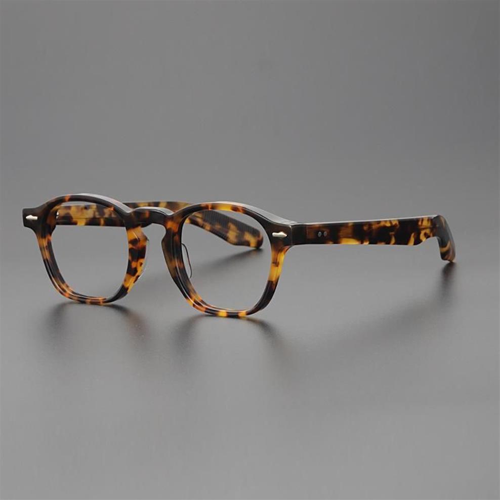 Moda óculos de sol quadros jacqus vintage óculos ópticos para homem zephirin série feito à mão no japão tartaruga acetato miopia eyegla278f