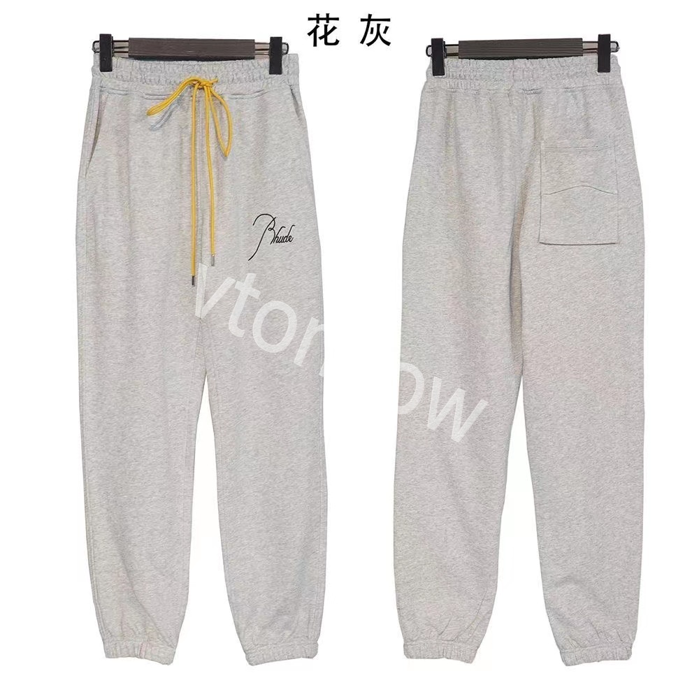 designer 24ss rhude pants cargo men sweat women casual fitness fashion brand track joggers trousers size S-XL mens