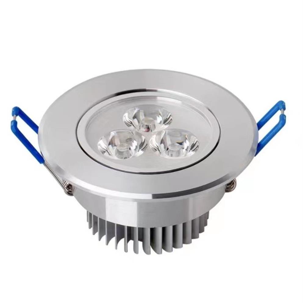 LED-Einbau-Downlight, 9 W, dimmbar, Deckenleuchte, AC85–265 V, weiß, warmweiß, LED-Downlight, Aluminium-Kühlkörper, Komfortlampe, LED, l270 W