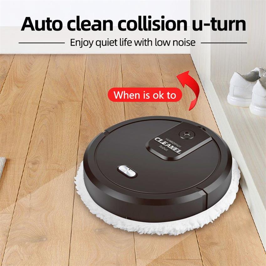 Mops 1500 mAh Mopping avec machine pulvérisateur Smart Home Floor Sweeping Automatic Electric Steam Nettoyer Robot 220927269P