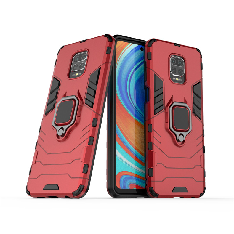 Coque de téléphone portable avec anneau pour Redmi Note 10 9 9S 9A 9C 9T, pour Redmi Note 9 9T Pro Max Xiaomi 11 Poco X3, support de voiture, manchon de protection anti-chute