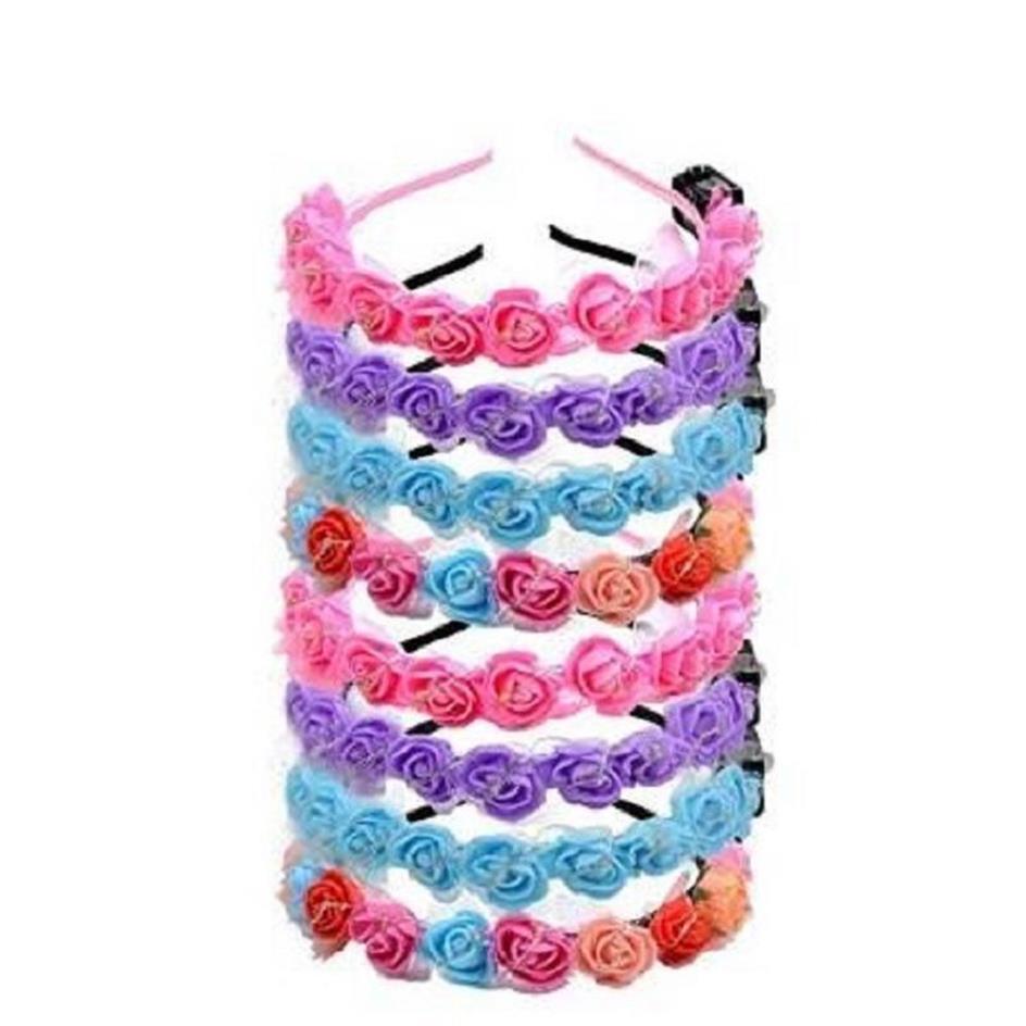 Décoration de fête LED lumière lumineuse lumineuse couronne de fleurs bandeau enfants adultes filles mariage mariée fantaisie robe headwear274u