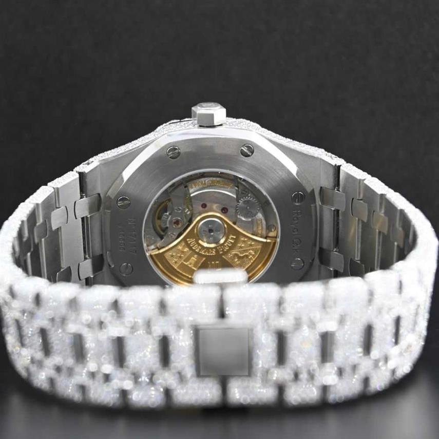 Wristwatches hip hop diamond watch round cut all size customize VVS1 handmade diamond watch for mens diamond watch294s
