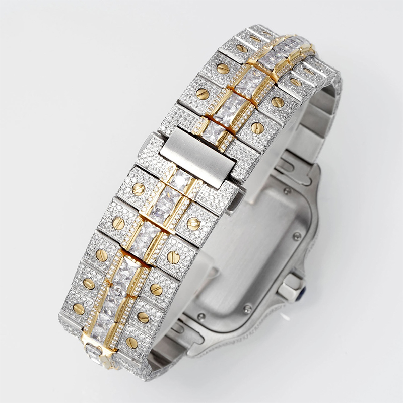 Diamond Watch Men Luxury Watch 40mm 2824 Movement Sapphire Glass Designer Watches 904l Diamond Armband Folding Buckle High Quality Wristwatch Montre de Luxe