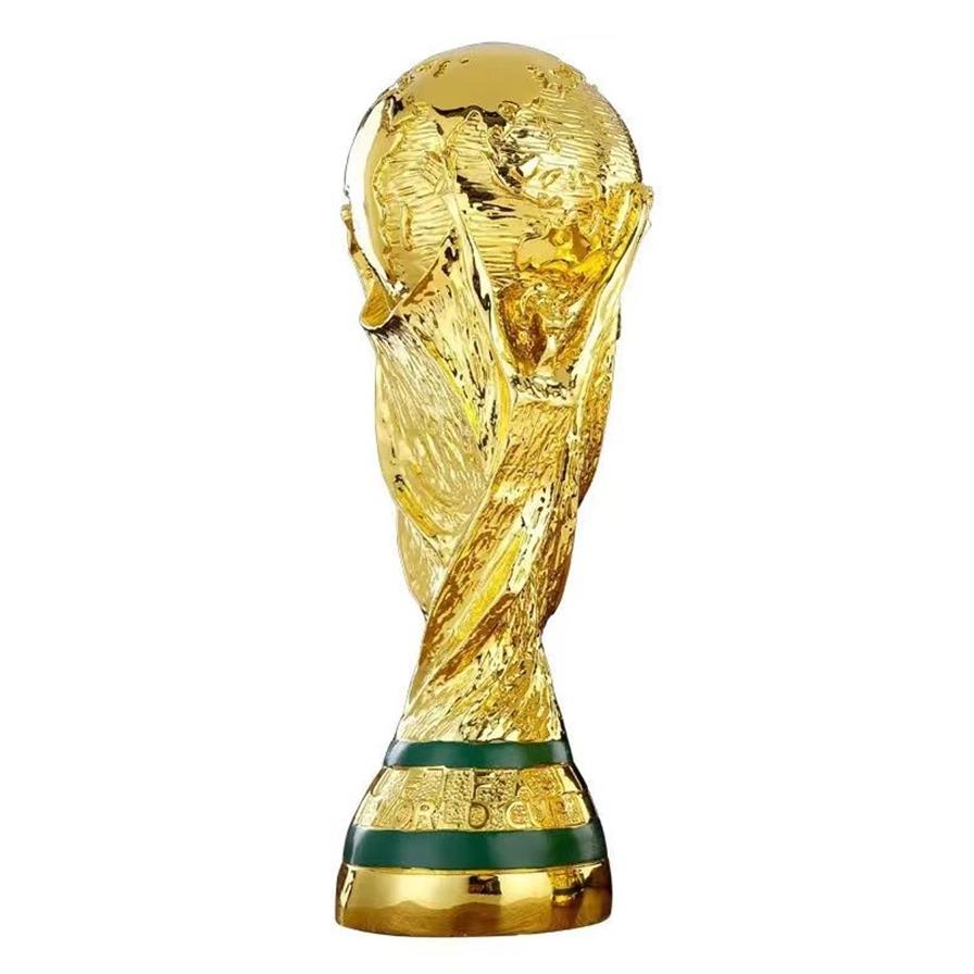 Other Festive & Party Supplies World Cup Golden Resin European Football Trophy Soccer Trophies Mascot Fan Gift Office Decoration249g