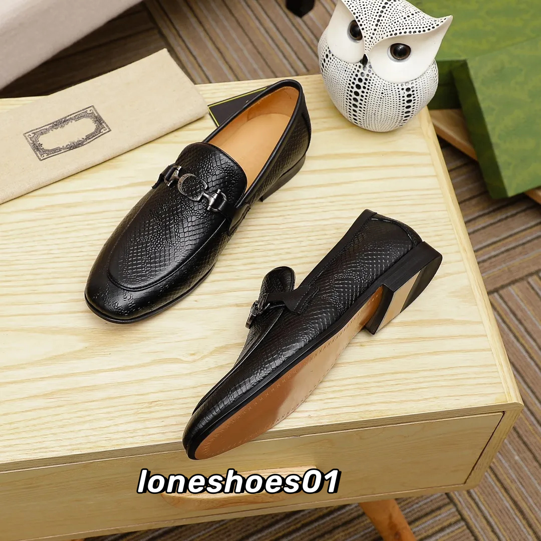 Abendschuhe Designer-Schuhe Loafer Luxuriöses Echtleder Herren Braun Schwarz Freizeit-Slipper für Herren, Hochzeitsschuh, formelle Arbeit, Business-Anzug, Papa-Geschenk, Größe 38–46, 1