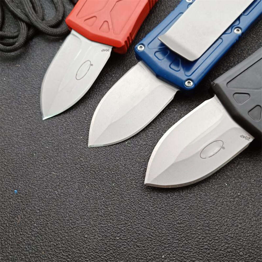 Micro OTF Tech Knife Combat Troo Series 5Cr13 Blade 57HRC Durezza Zinco-alluminio Gestione in lega di autodifesa all'aperto tasca