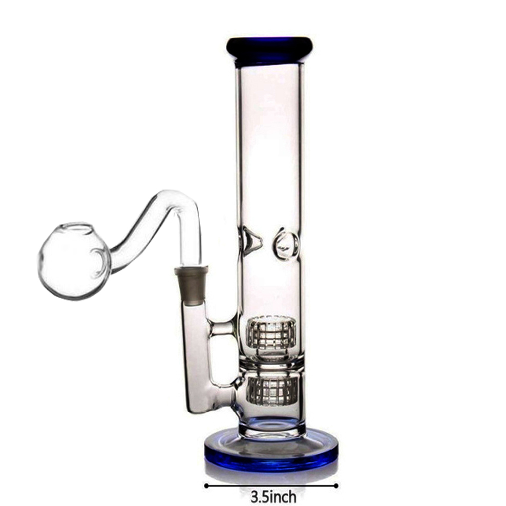 Glass Water Bongs Heady Dab Rigs Hookahs Matrix Perc 18mm banger Smoke Pipe Dabber bubbler Waterpipes