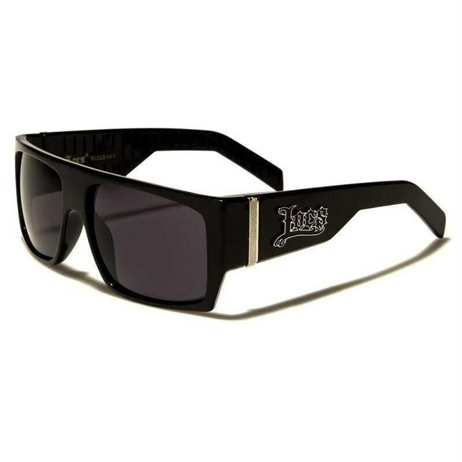 Sunglasses Locs - Men's Large Flat Top Frame Black Post in Aus Uv 400283B