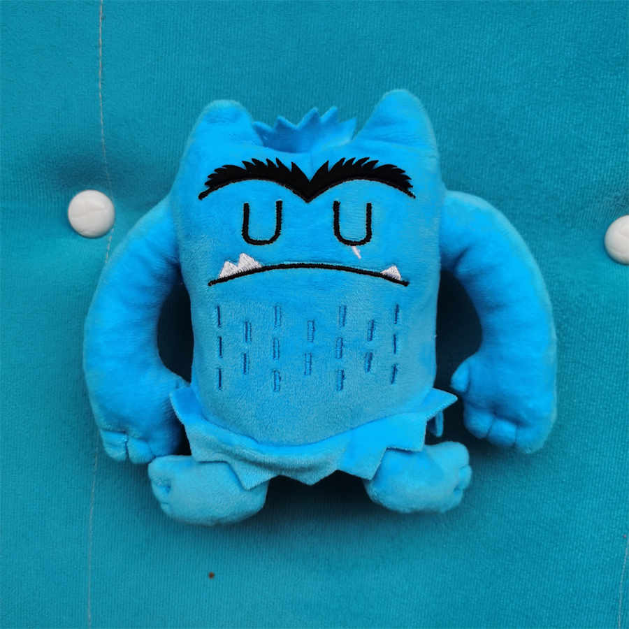 Kleurrijk emotioneel klein monster knuffel zacht knuffeldier pluche monster voor kinderen