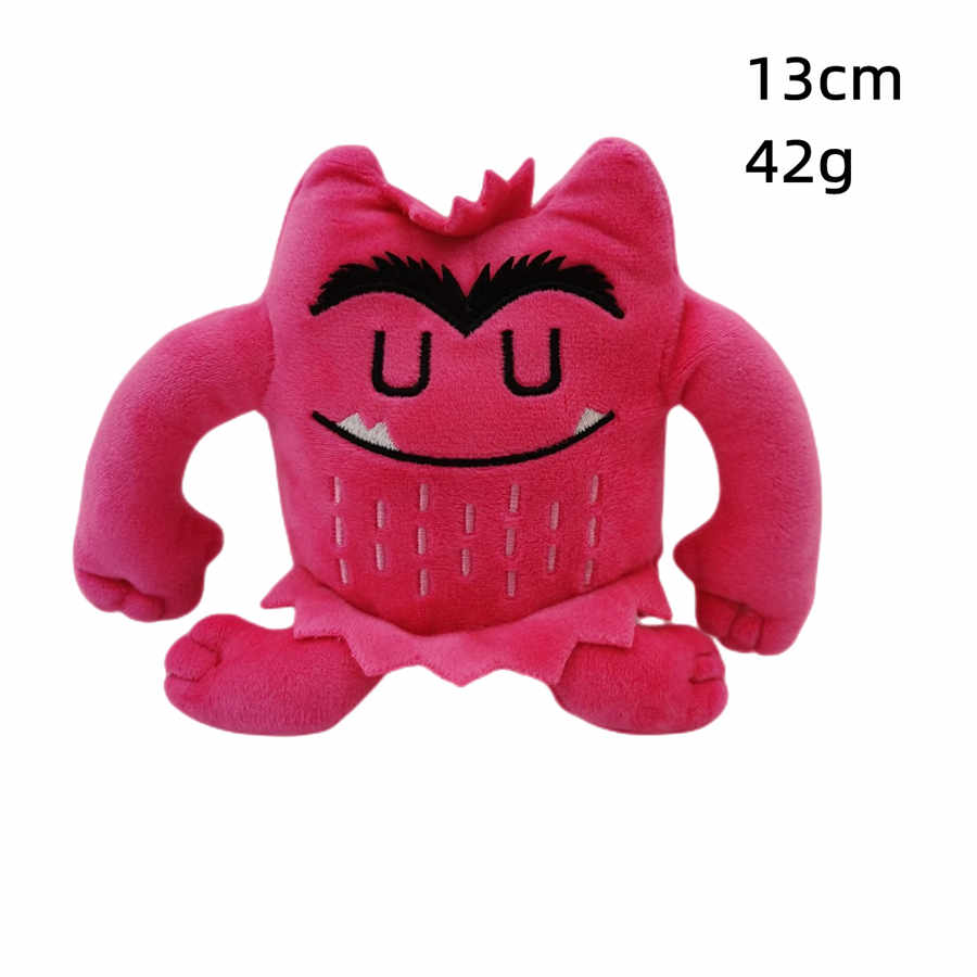 Kleurrijk emotioneel klein monster knuffel zacht knuffeldier pluche monster voor kinderen