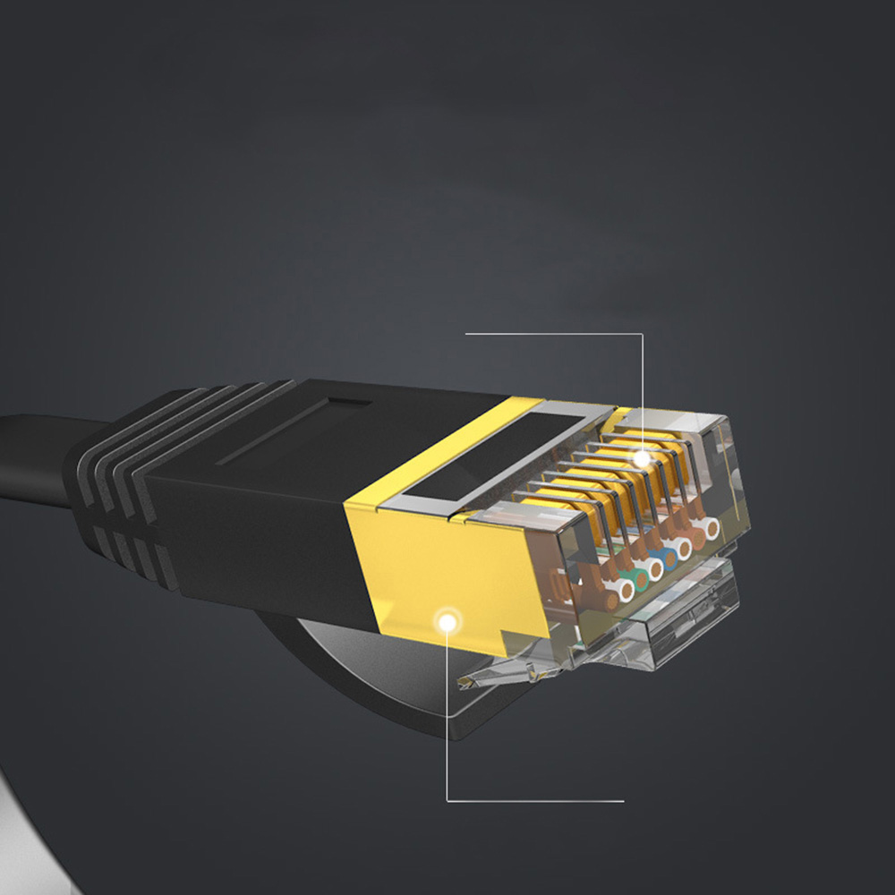Ucer Ethernet -kabel LAN -kabel SFTP Rund RJ45 Nätverkskabel för routermodem PC -kabel
