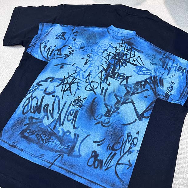 Magliette nere vintage magliette stampare uomini graffiti designer stampato camicia da design tee use size 2024ss