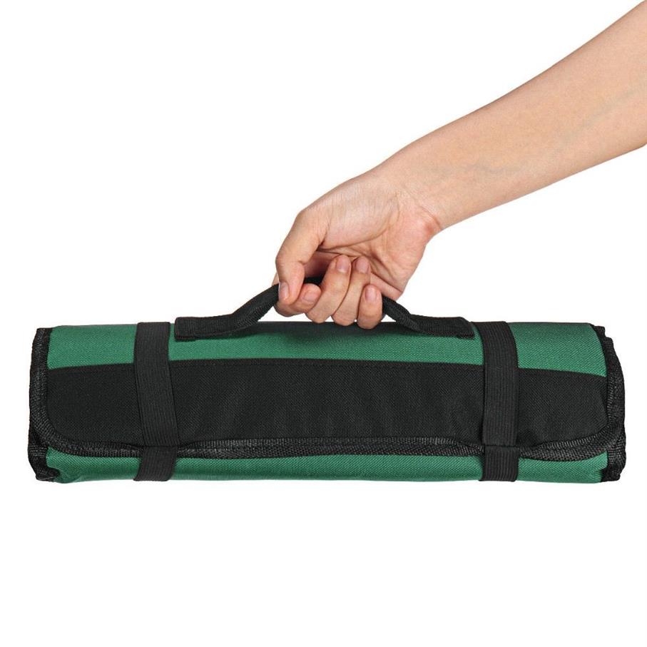20 Slots Pocket Chef LNIFE Bag Roll Bag Carry Case Kitchen Portable Storage195Z