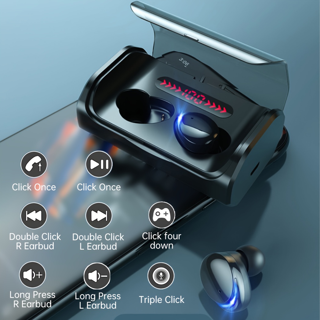 Clear Calls, Touch Controls: TWS Wireless Earbuds with Advanced Noise Cancellation, Closed-Back Design, Waterproof, and Long-Lasting Battery