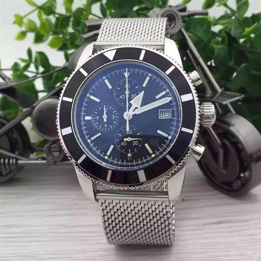 Mens Sport Watch Japan VK Quartz Ruch Chronograph Gray Stop Watches For Man Analog RandWatch z kalendarzem Male2466