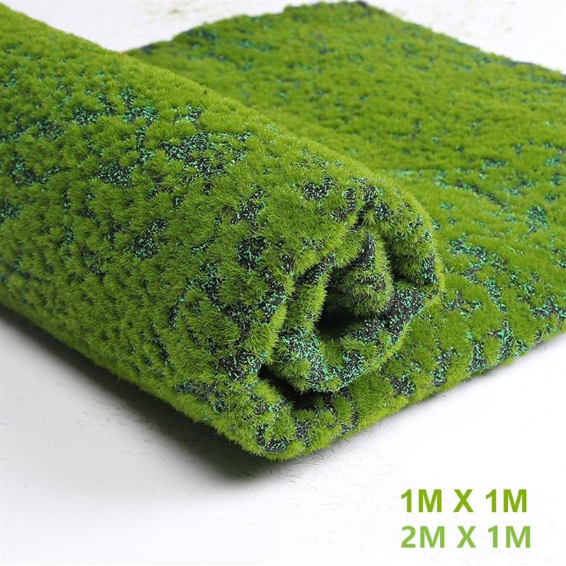 1 M x 1 M 2 M x 1 M tapis d'herbe vert pelouses artificielles tapis de gazon faux gazon maison jardin mousse pour la décoration de mariage de plancher de maison 10292878