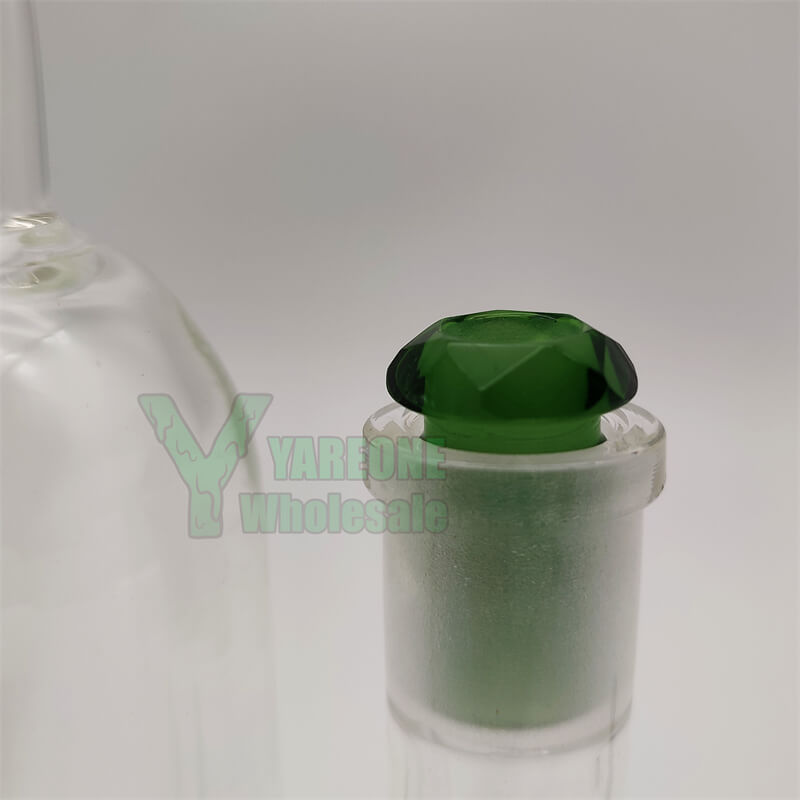 Reductor de vidrio facetado 14 mm a 10 mm Adaptador de junta de bajo perfil Convertidor macho a hembra para fumar pipa de agua Dab Rigs YAREONE al por mayor