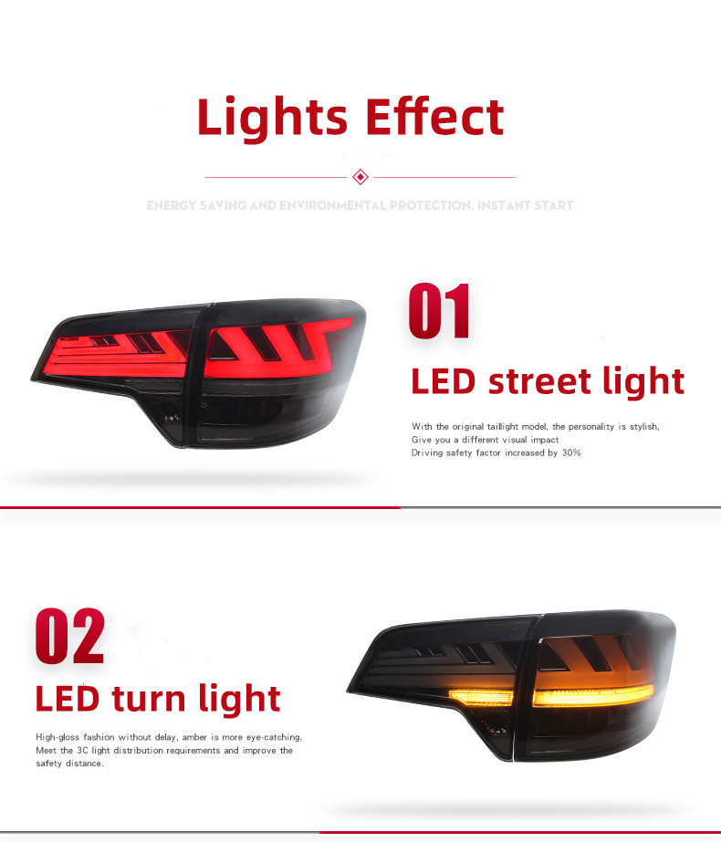 Bil LED-ljus för Nissan Terra 20 18-2023 Bakre dimlampa Stopp Bromslampa Omvänd dynamisk turn signal Biltillbehör