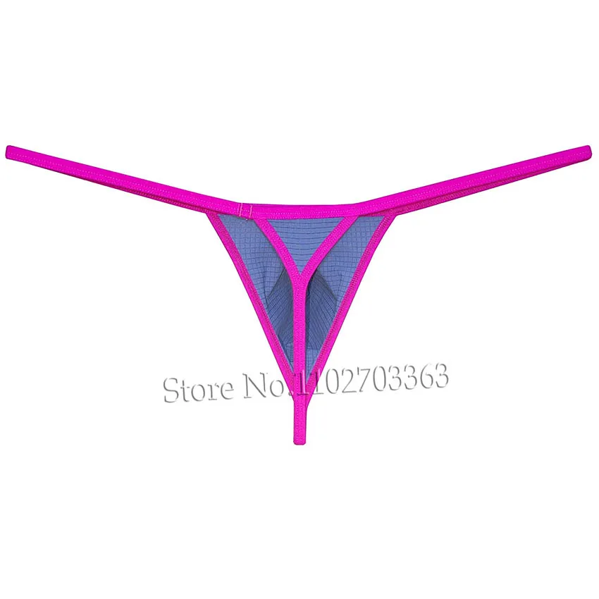 Uomo Biniding G-String Perizoma Jersey Intimo Migliora Pouch Micro Bikini Lingerie Waffle Tangas