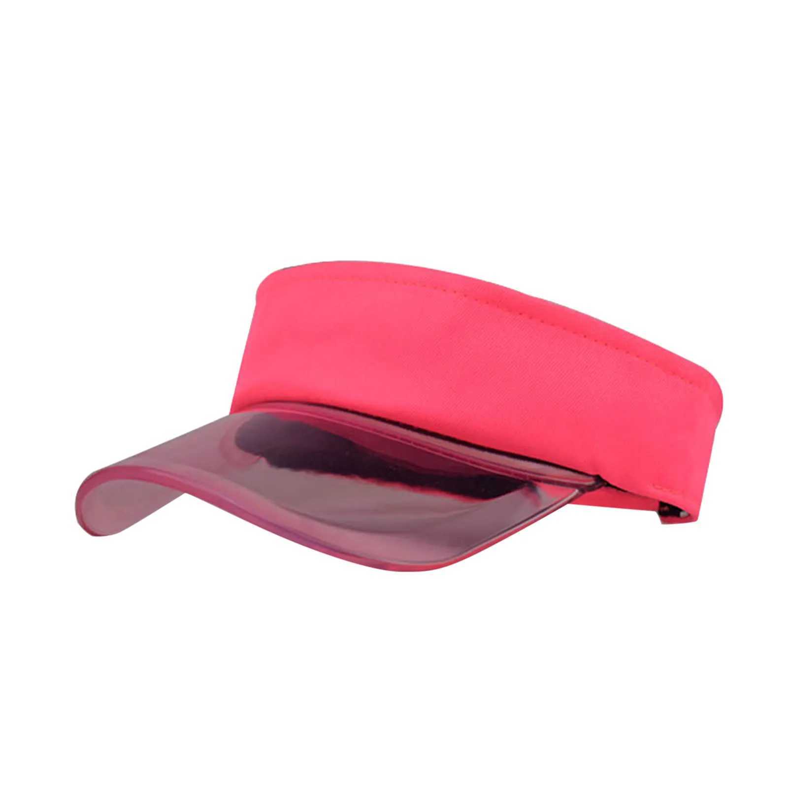 Breite Krempe Hüte Eimer Hüte Sommersonnenhüte transparentes Visor CS Kopfloses Sonnenvisier C Hut Damen verstellbare kopflose Strandtour C Cascade Homeme J240429