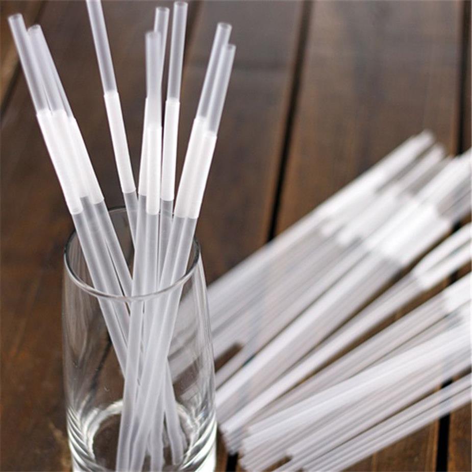 Eco-Friendly Disposable Color Art Straw Drink Juice Fruit Coke Creative Style Straws Environmental Protection Plastic Par223J