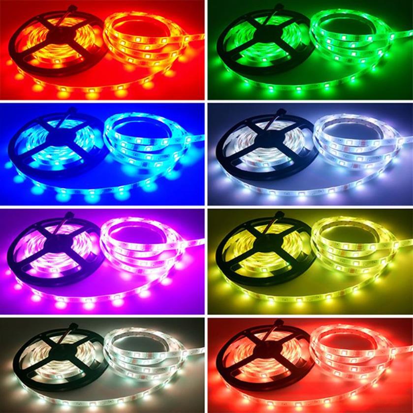 OPPLE RGB LED Strip Light 2M 5M USB مصباح مرن 5050 غرفة مكتب عن بُعد الديكور الإضاءة الخلفية للكمبيوتر ديكور ديكور ديكستوب ل bedro296i