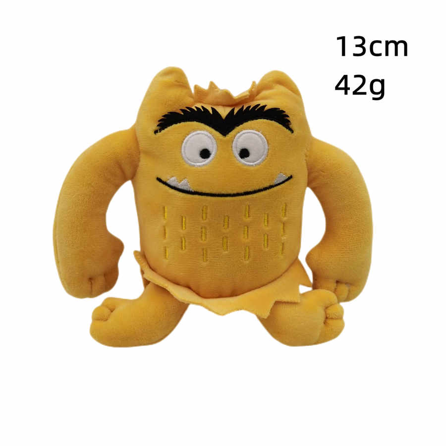 Kleurrijk emotioneel klein monster knuffel zacht knuffeldier pluche monster voor kinderen