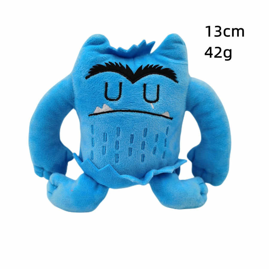 Kleurrijk emotioneel klein monster knuffel zacht knuffeldier pluche monster voor kinderen