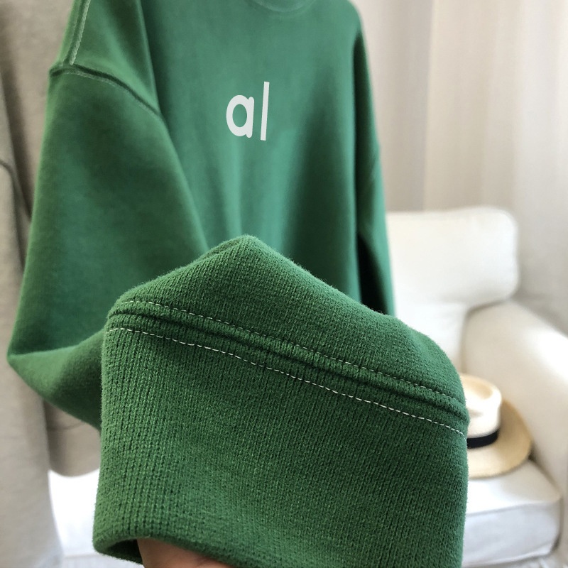 AL-0028 Damen Rundhals Slim Hoodies Designer Sweatershirts Streetwear Pullover Sweatshirts Kleidung