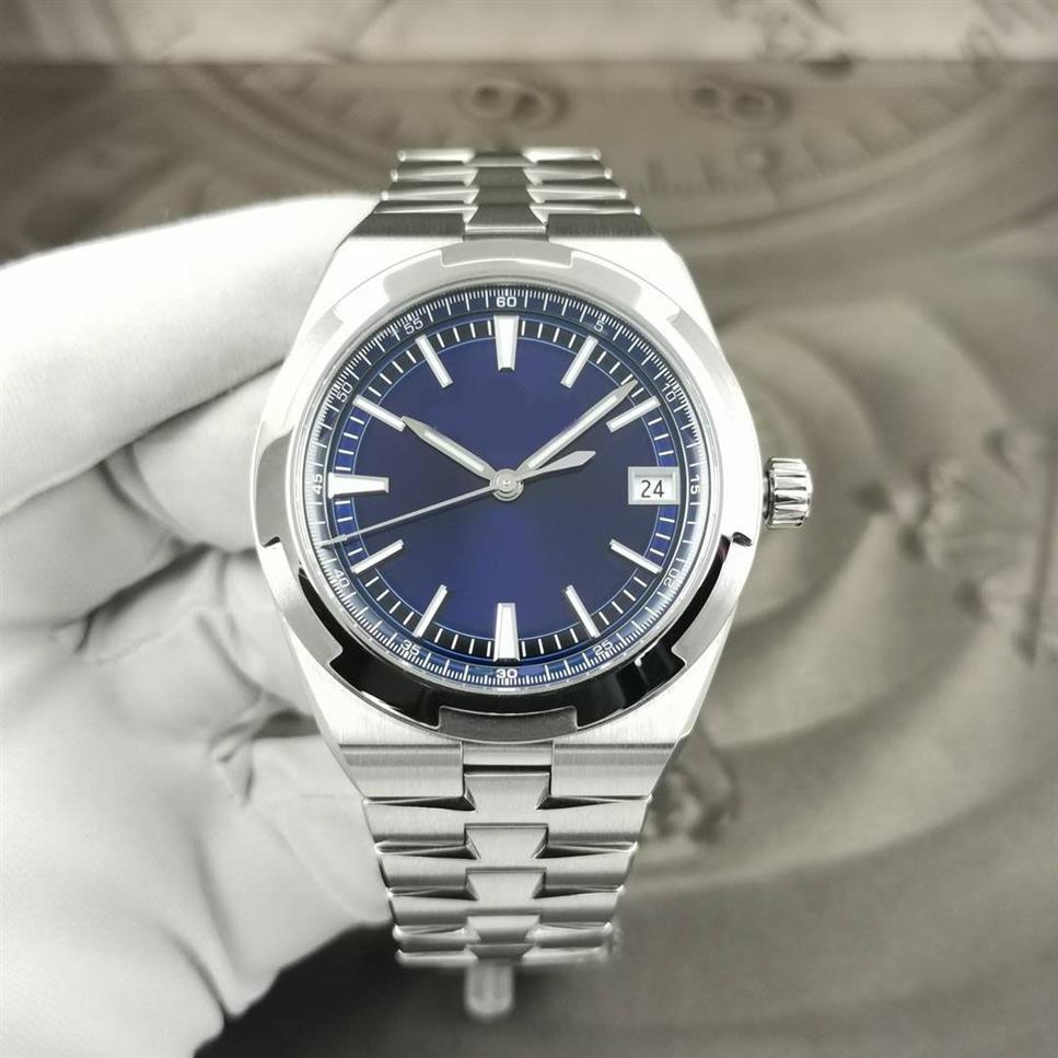 Speciaal gemaakt waterdicht horloge Bestverkochte mode-horloges heren 41 mm 4500 V blauwe wijzerplaat Mechanisch transparant automatisch saffier2814