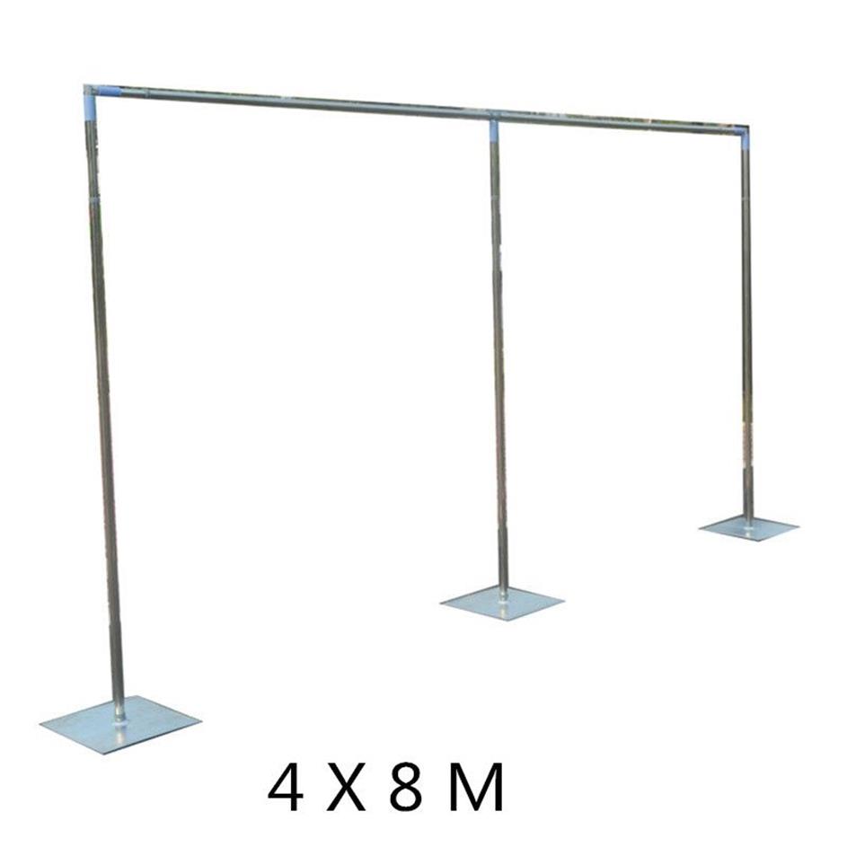Stent tende di garza tubi in acciaio inossidabile di alta qualità decorazioni fondali nuziali 3 3m 3 6m 4 4m 4 8m Disponibile258p