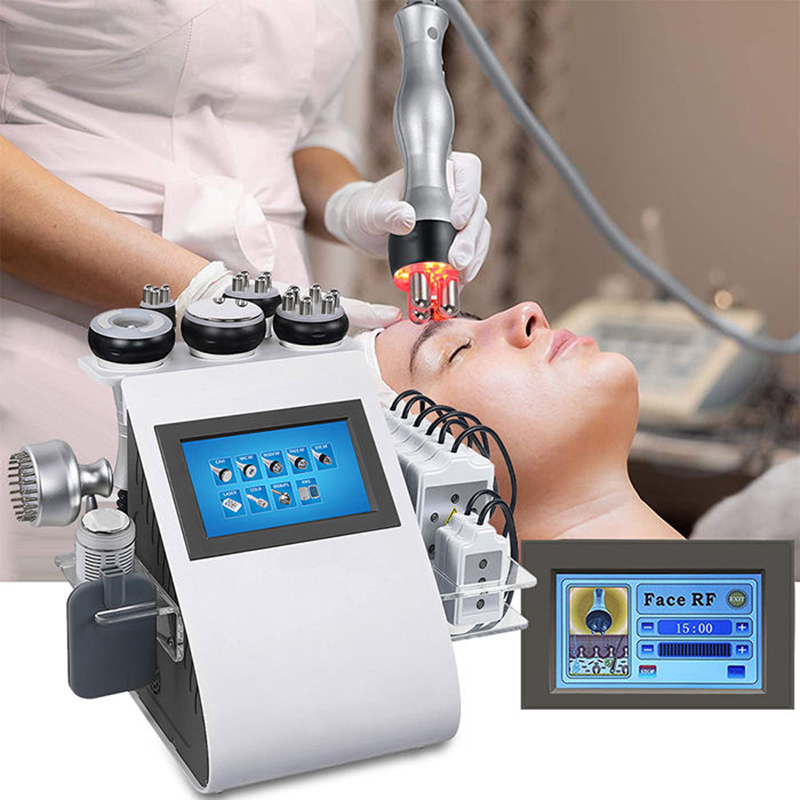 Bärbar bantning Hemanvändning Beauty Machine 9in1 EMS Cold Hammer Photon Light Therapy 40K Ultrasonic Cavitation RF Vacuum Lipo Laser Skin Drawing Lyftning