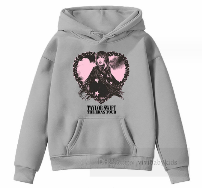 Crianças amor coração personagem carta impressa hoodies meninos meninas com capuz manga longa moletom moda crianças solto casual jumper topos z6022