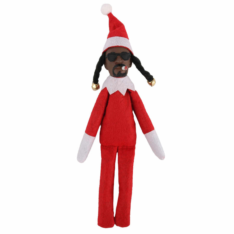 Weihnachtsgeschenkpuppe Snoop on a Stoop Hip Hop Lover Weihnachtselfenspielzeug