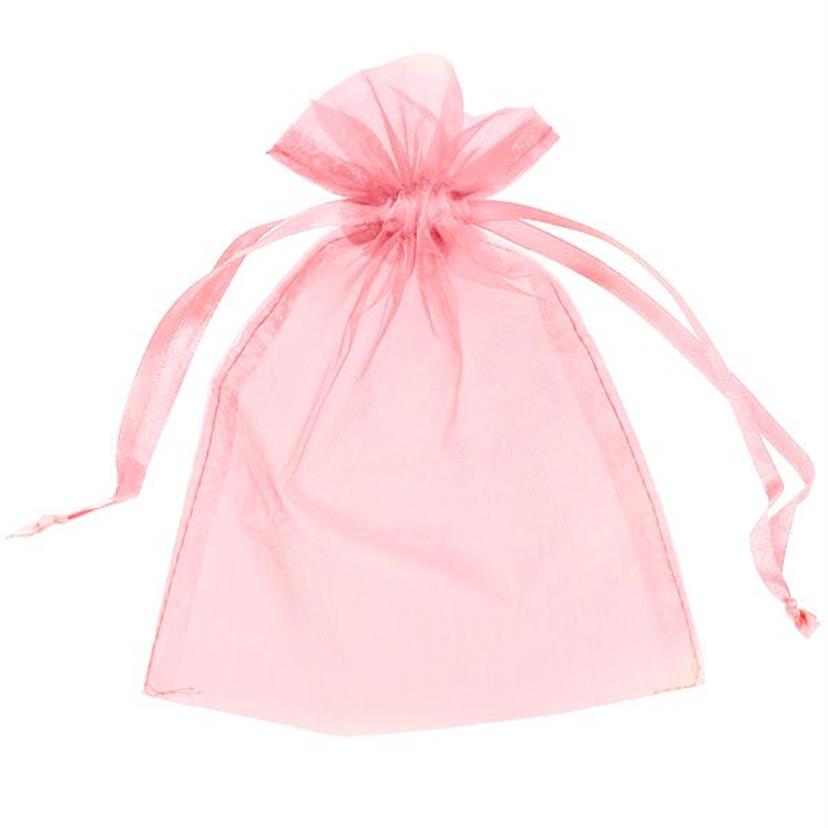 Sacos de organza prateados 100 peças, 5x7 polegadas, embrulho de presente, lembranças de casamento, suprimentos para festa de natal, 13x18cm, multi cores, vermelho, rosa, marfim 321x