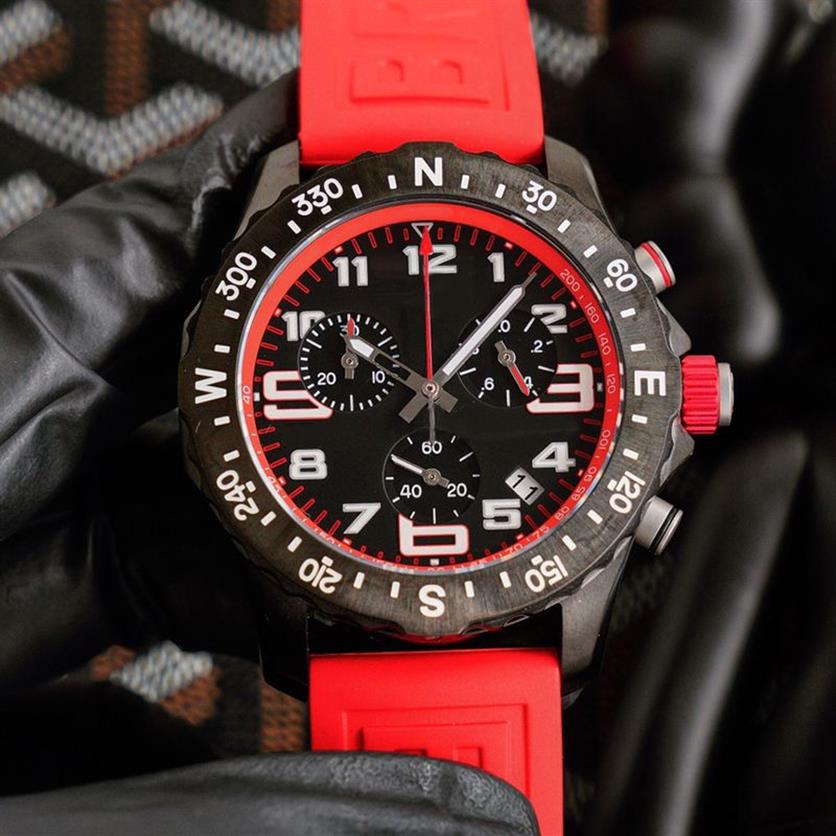 شاهد حركة الكوارتز رجال الساعات الكلاسيكية Wristwatch 44 ملم ساعة معصم الفولاذ المقاوم للصدأ العلبة Montre de Luxe Life Waterpro252d