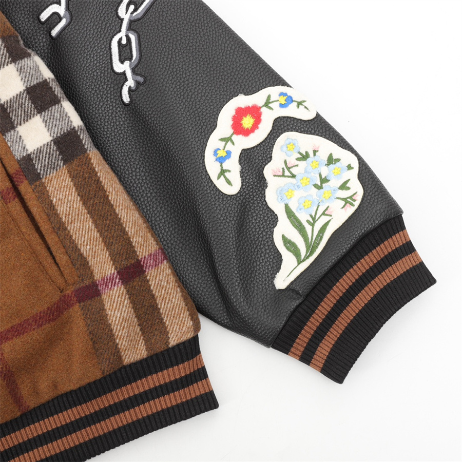 メンズジャケット刺繍ステッチ秋と冬の新しい綿の温かいコート高品質の衣服ゆるいカジュアルファッションすべて