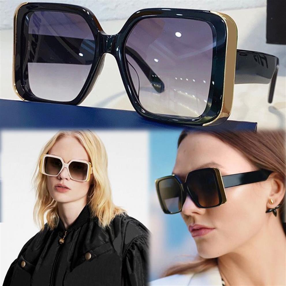 MOON SQUARE Sunglasses Z1664 Star Same Oversized Square Frame Combined Design Highlights Brand Charm Catwalk Travel Pography Fi2698