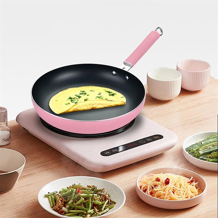 24 26 28 30cm Non-stick Healthy Frying Pan No Oil Smoke Potgas Stove Cookware General Grill Smokeless Kitchen Cooking Pan1900