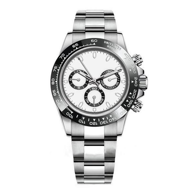 Montre pour hommes 116500LN Designer 2813 mouvement automatique saphir montre-bracelet argent céramique lunette 316L acier réglable Fold262D