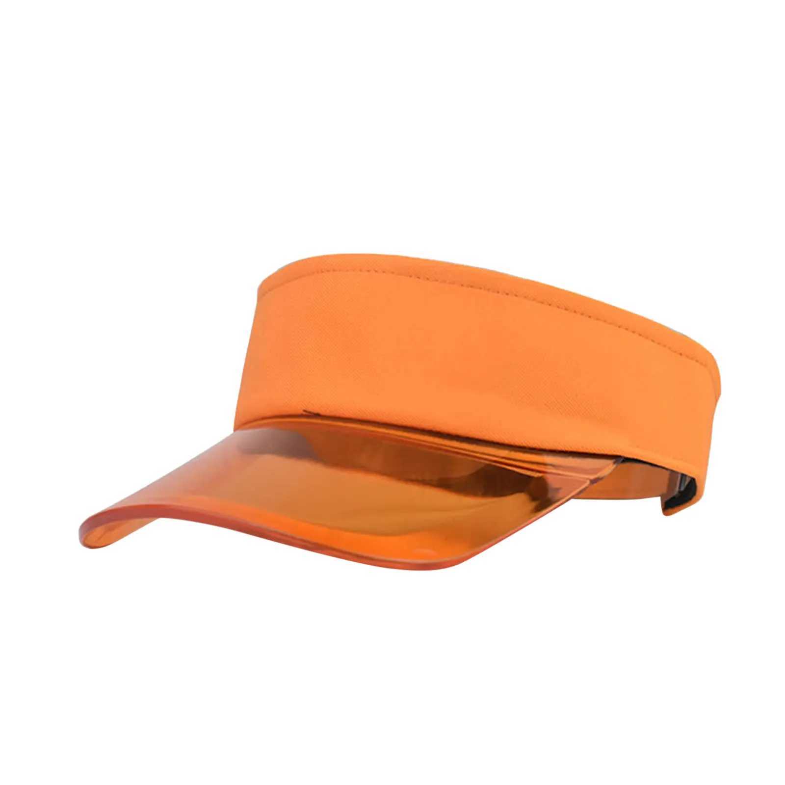 Breite Krempe Hüte Eimer Hüte Sommersonnenhüte transparentes Visor CS Kopfloses Sonnenvisier C Hut Damen verstellbare kopflose Strandtour C Cascade Homeme J240429